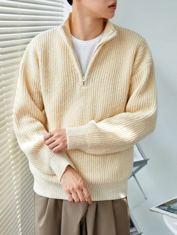 OOTD SWEATERS (M, Beige)